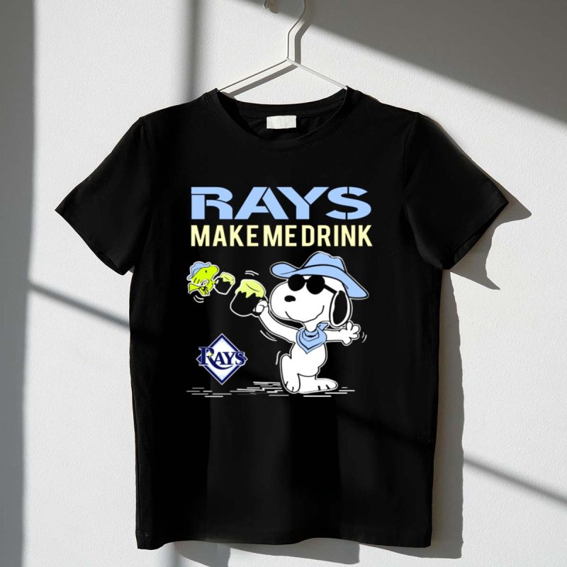 Rays Make Me Drink Snoopy Tampa Bay Fans 1 T Shirt.jpg