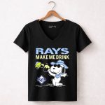 Rays Make Me Drink Snoopy Tampa Bay Fans 7 Womens V Neck.jpg