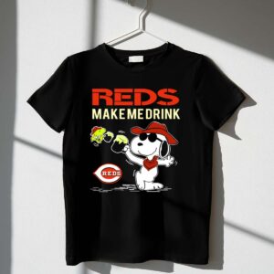 Reds Make Me Drink Snoopy Celebration For Cincinnati Reds Fans Shirt