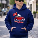 Roll A Tide Alabama Crimson Tide Snoopy Driving 8 Hoodie