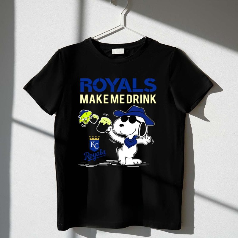 Royals Make Me Drink Snoopy For Kansas City Royals Fans 1 T Shirt 1.Jpg