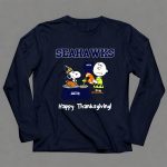 SEATTLE SEAHAWKS SNOOPY CHARLIE BROWN HAPPY THANKSGIVING 6 Long Sleeves