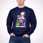 Sacramento Kings Christmas Snoopy And Woodstock Present Fan 3 Sweatshirt