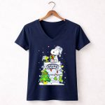 San Antonio Spurs Snoopy Christmas Peanuts Fans 5 Womens V Neck