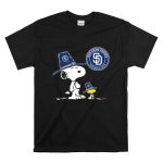 San Diego Padres Snoopy Woodstock Baseball Club Pilgrim Hat T Shirt 6.jpg