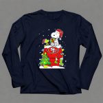San Francisco 49ers Christmas With Snoopy And Woodstock 6 Long Sleeves