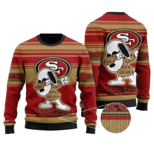San Francisco 49ers Dabbing Snoopy Ugly Sweater 1.jpg