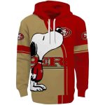 San Francisco 49ers Playful Snoopy Red All over Print Hoodie 2.jpg
