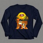 San Francisco 49ers Snoopy Charlie Brown Pumpkin Halloween Moon Scene 4 Long Sleeves1