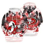 San Francisco 49ers Snoopy Dabbing The Peanuts All Over Print Hoodie 1.jpg