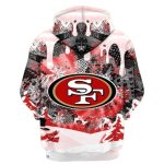 San Francisco 49ers Snoopy Dabbing The Peanuts All Over Print Hoodie 3.jpg