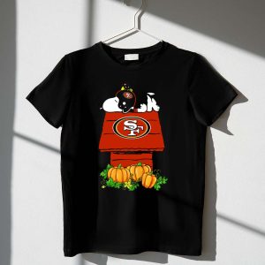 San Francisco 49ers Snoopy Halloween Pumpkins Football Helmet 1 T Shirt