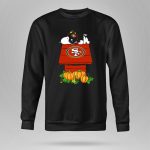San Francisco 49ers Snoopy Halloween Pumpkins Football Helmet 9 Sweatshirt