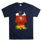 San Francisco 49ers Snoopy Halloween Pumpkins Football Helmet T Shirt 7