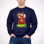 San Francisco 49ers Snoopy Halloween Wizard House Pumpkin Football 3 Sweatshirt