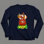 San Francisco 49ers Snoopy Halloween Wizard House Pumpkin Football 6 Long Sleeves