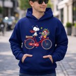 San Francisco 49ers Snoopy Riding Bike with Flowers 8 Hoodie