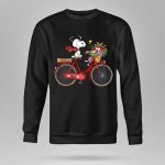 San Francisco 49ers Snoopy Riding Bike with Flowers 9 Sweatshirt