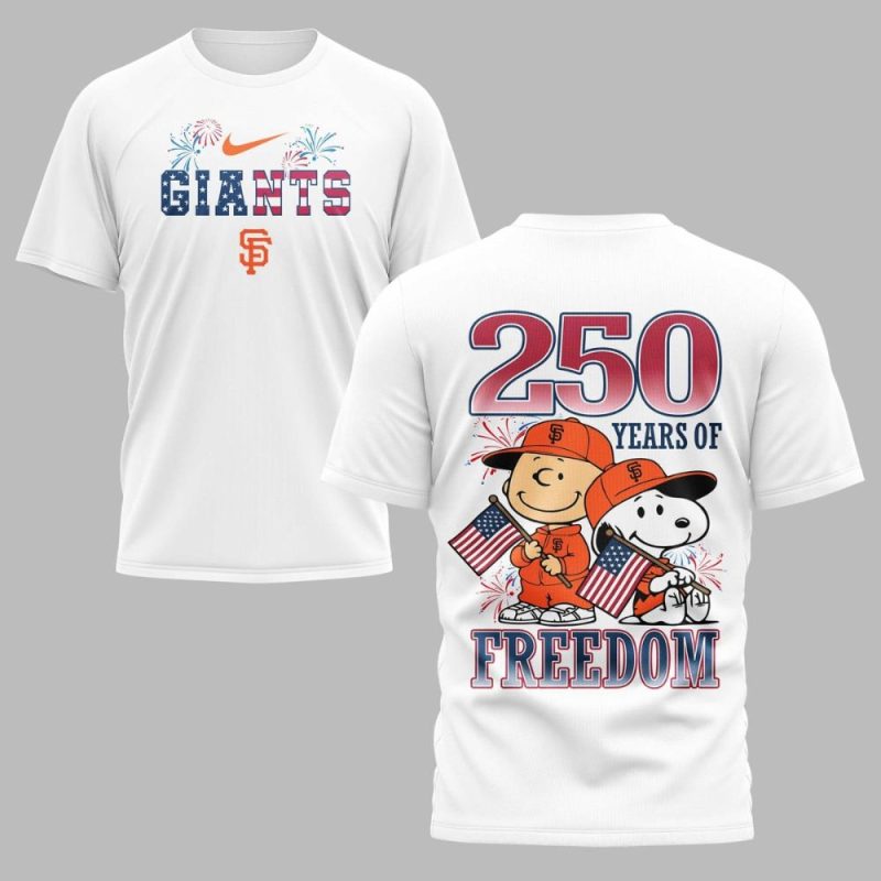 San Francisco Giants 250Th Freedom Snoopy All Over Print T Shirt.jpg