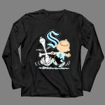 Seattle Kraken Snoopy and Charlie Brown dancing 4 Long Sleeves.jpg
