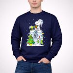 Seattle Mariners Snoopy Christmas Celebration With Woodstock And Holiday Tree 3 Sweatshirt 1.jpg