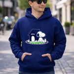 Seattle Seahawks Fan Forever with Snoopy Sitting by Doghouse 8 Hoodie