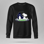 Seattle Seahawks Fan Forever with Snoopy Sitting by Doghouse 9 Sweatshirt
