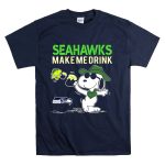 Seattle Seahawks Make Me Drink Snoopy Fan Celebration T Shirt 7
