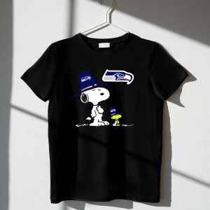 Seattle Seahawks Snoopy And Woodstock Thanksgiving Hat Football Celebration 1 T Shirt
