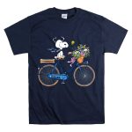 Seattle Seahawks Snoopy Bicycle Adventure T Shirt 7