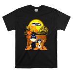 Seattle Seahawks Snoopy Charlie Brown Pumpkin Halloween Night Moon T Shirt 6