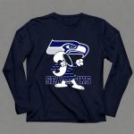 Seattle Seahawks Snoopy Dabbing NFL Team Fan Apparel Bowing Dance 6 Long Sleeves