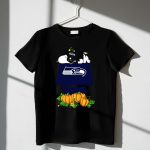 Seattle Seahawks Snoopy Doghouse Halloween Pumpkins 1 T Shirt