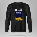 Seattle Seahawks Snoopy Doghouse Halloween Pumpkins 9 Sweatshirt