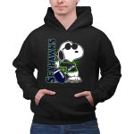 Seattle Seahawks Snoopy Football 2 Hoodie