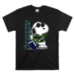 Seattle Seahawks Snoopy Football T Shirt 6
