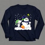 Seattle Seahawks Snoopy Snowman Hat Winter Football Scene 6 Long Sleeves