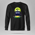 Seattle Seahawks Snoopy Woodstock Halloween Pumpkin Moon 9 Sweatshirt