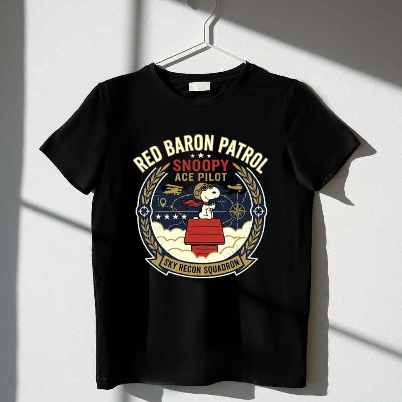 Snoopy Ace Pilot Red Baron Patrol 1 T Shirt.jpg