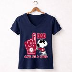 Snoopy Alabama Crimson Tide 1 Dad One Of A Kind 5 Womens V Neck.jpg