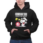 Snoopy Alabama Crimson Tide Makes Me Drink 2 Hoodie