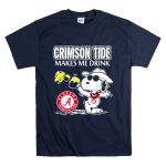Snoopy Alabama Crimson Tide Makes Me Drink T Shirt 7