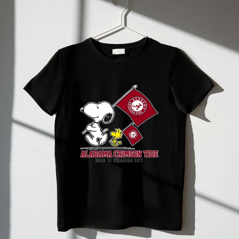 Snoopy Alabama Crimson Tide Road To Oklahoma City 1 T Shirt