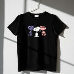 Snoopy American Flag 4th of July Patriotic Peanuts 1 T Shirt