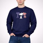Snoopy American Flag 4th of July Patriotic Peanuts 3 Sweatshirt
