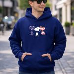 Snoopy American Flag 4th of July Patriotic Peanuts 8 Hoodie