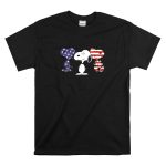 Snoopy American Flag 4th of July Patriotic Peanuts T Shirt 6
