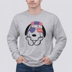 Snoopy American Flag Sunglasses The Peanuts Movie Dog 6 Long Sleeves