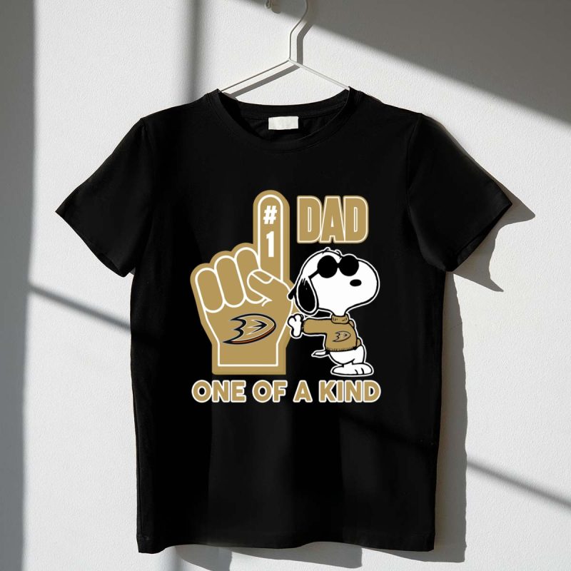 Snoopy Anaheim Ducks 1 Dad One Of A Kind 1 T Shirt.jpg