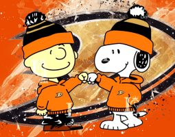 Snoopy Anaheim Ducks Banner
